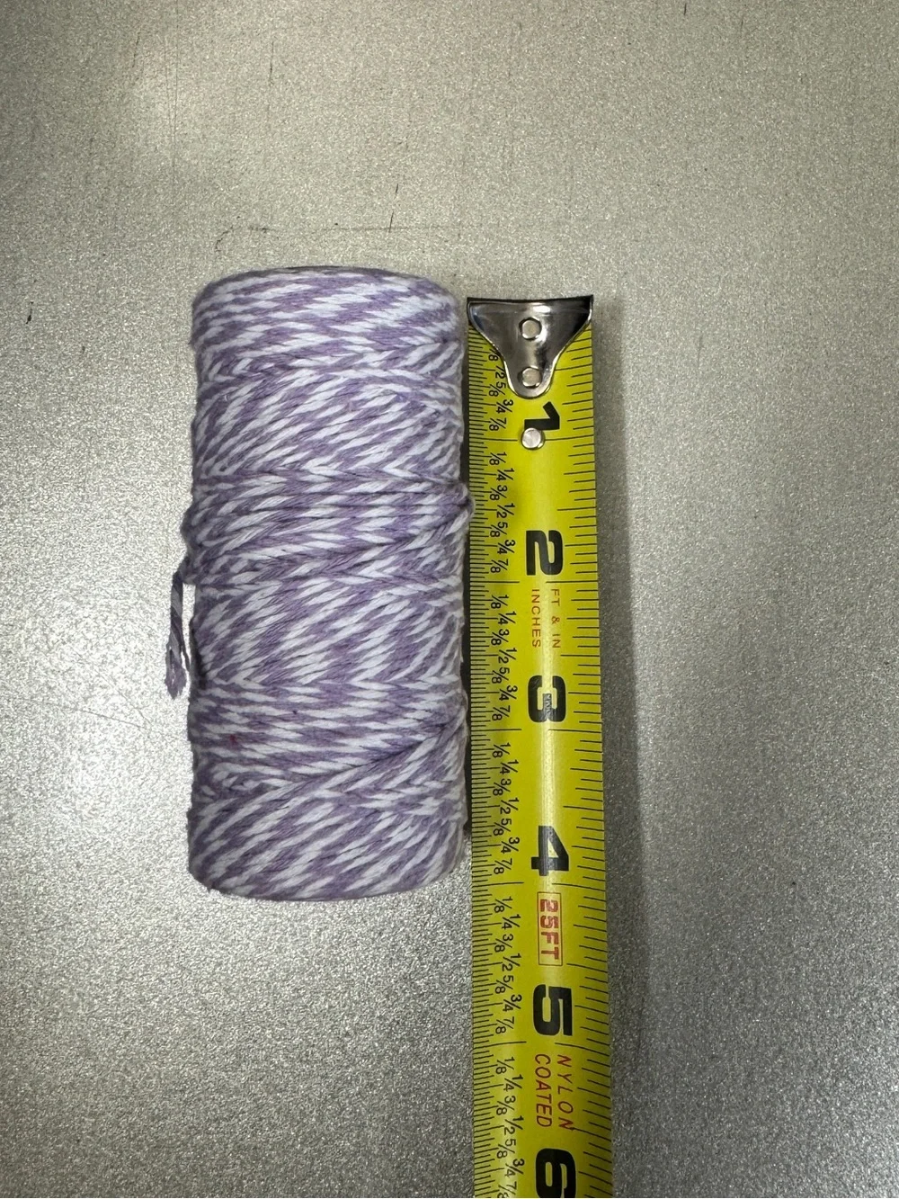 Purple & White Baker's Twine Cotton Craft Cord Spool - 2.4 oz